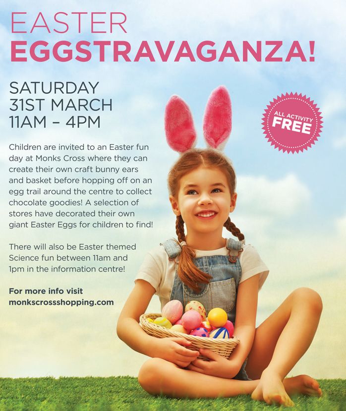 Monks Cross Easter Eggstravaganza Leaflet