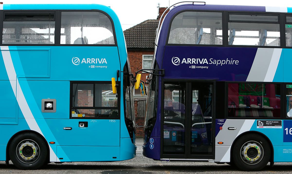 Two Arriva Sapphire buses