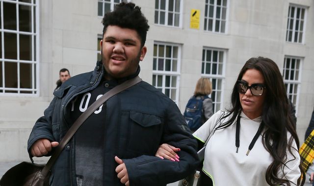 Katie Price says her son Harvey is in intensive care