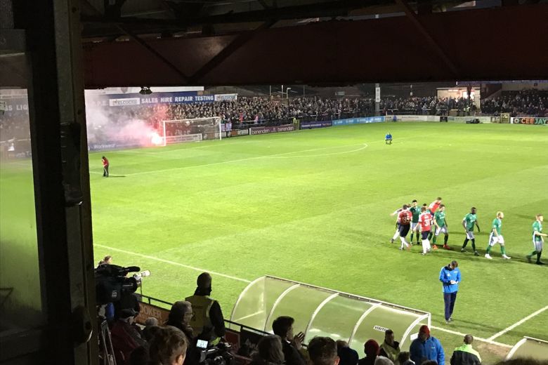 Trouble at York City match