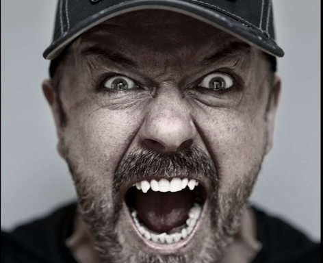 An angry Ricky Gervais comes to York's Barbican