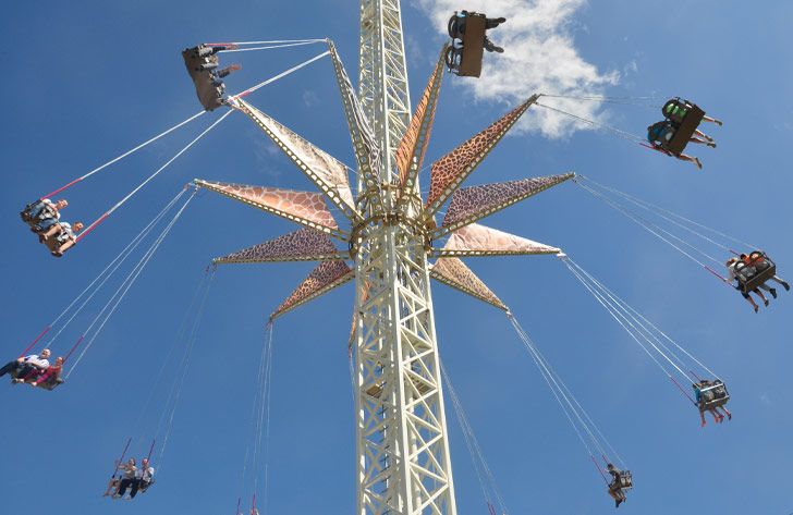 Theme Park Ride at Flamingo Land Resort Yorkshire