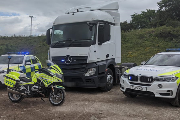 Unmarked truck helps local police keep watch on our main roads