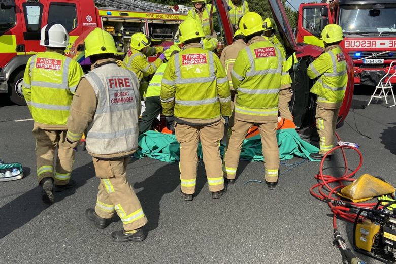 Three people involved in an accident at Grimston Bar in York