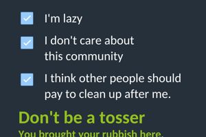 'Don't be a Tosser' signs in York - A council idea that's really popular!