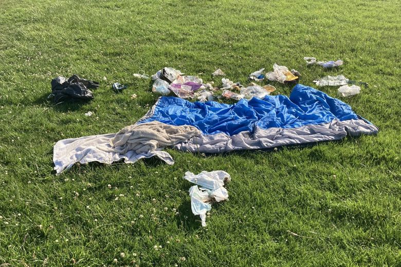 Residents near Little Knavesmire say &quot;Take your dirty nappies home&quot;