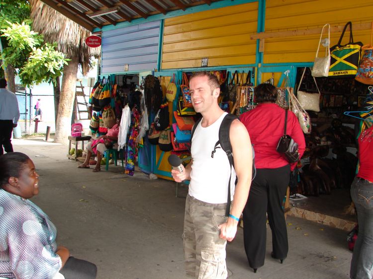 Alex at the Montego Bay craft market