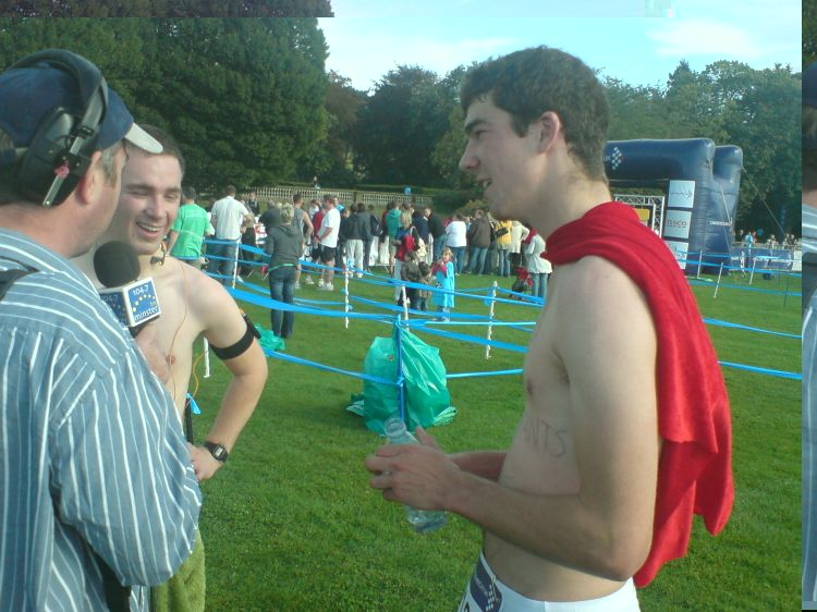 John with two of the runners.