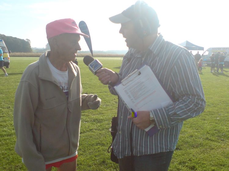 John with one of the runners.