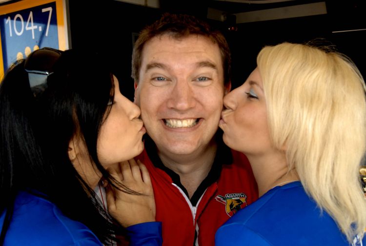 Chris and the Ginetta girls.