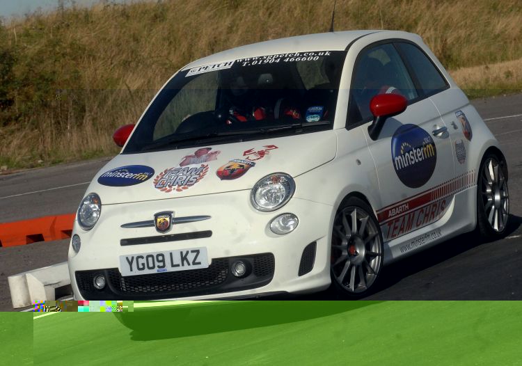 Team Chris in the Fiat 500 Abarth from SG Petch.